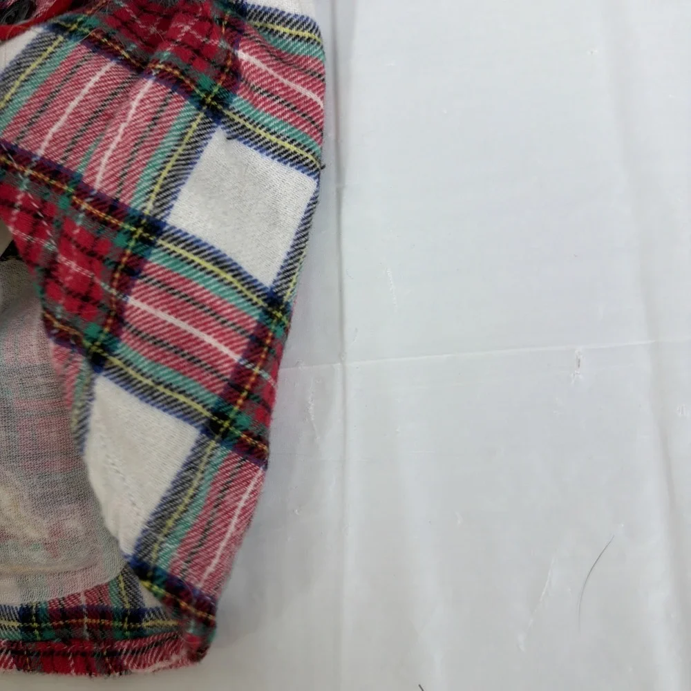 Disney Mickey Mouse Pluto‎ Dog Apparel Plaid Pajamas Xs